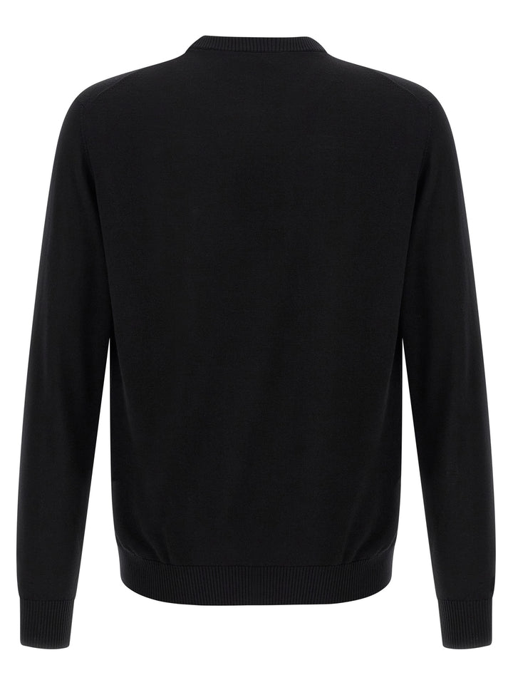 Fendi Black Virgin Wool Cardigan
