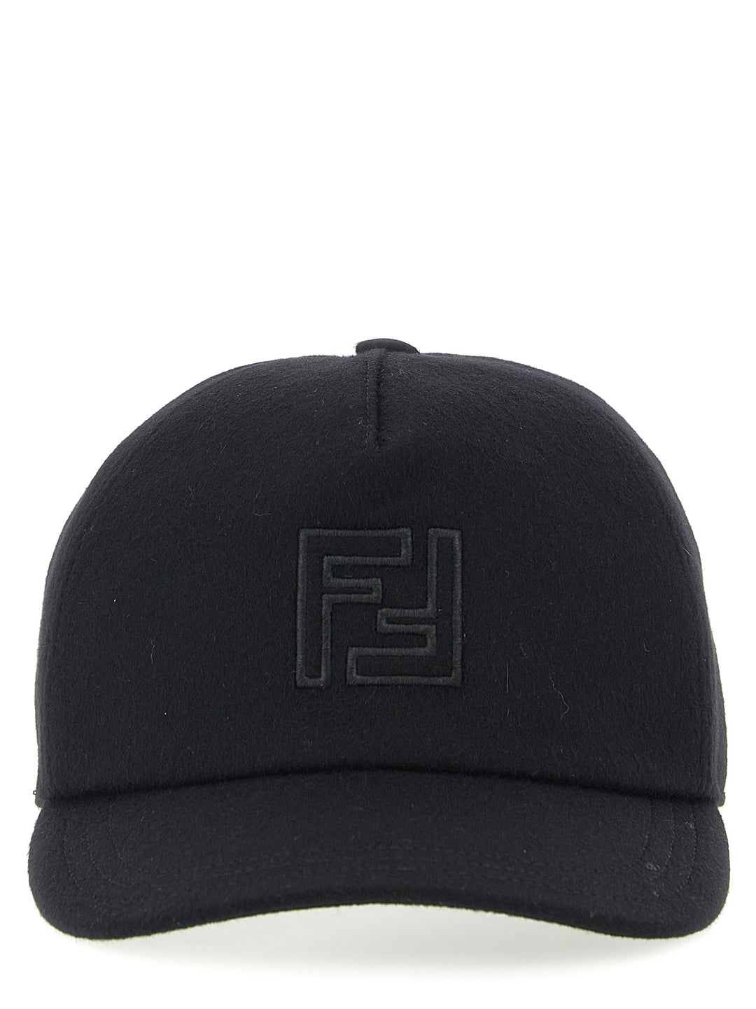 Fendi Black Wool Cap (Baseball Hat)