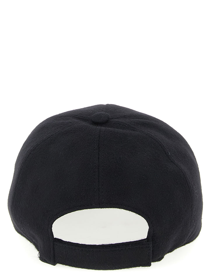 Fendi Black Wool Cap (Baseball Hat)