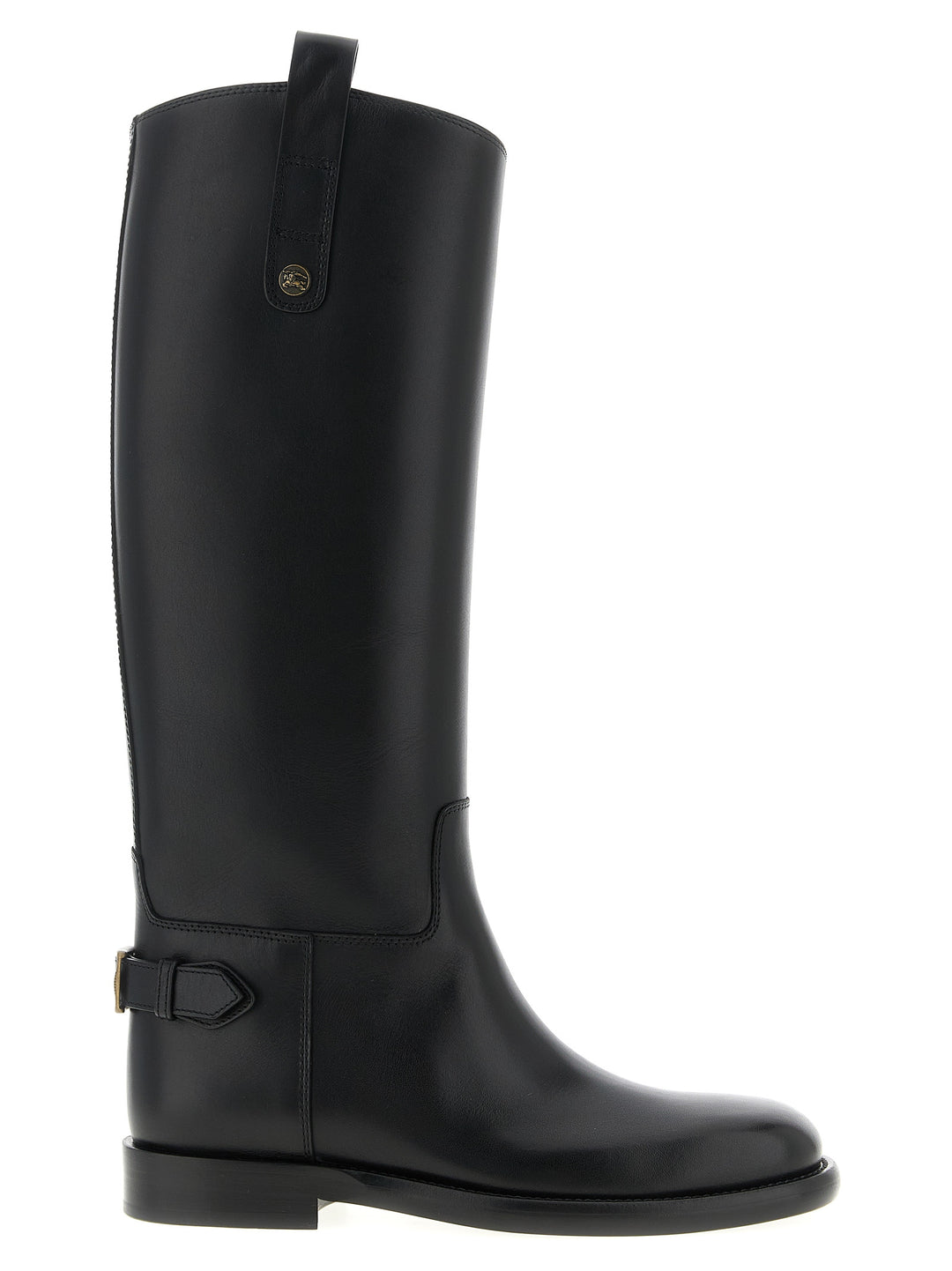 Burberry Black Calfskin Over The Knee