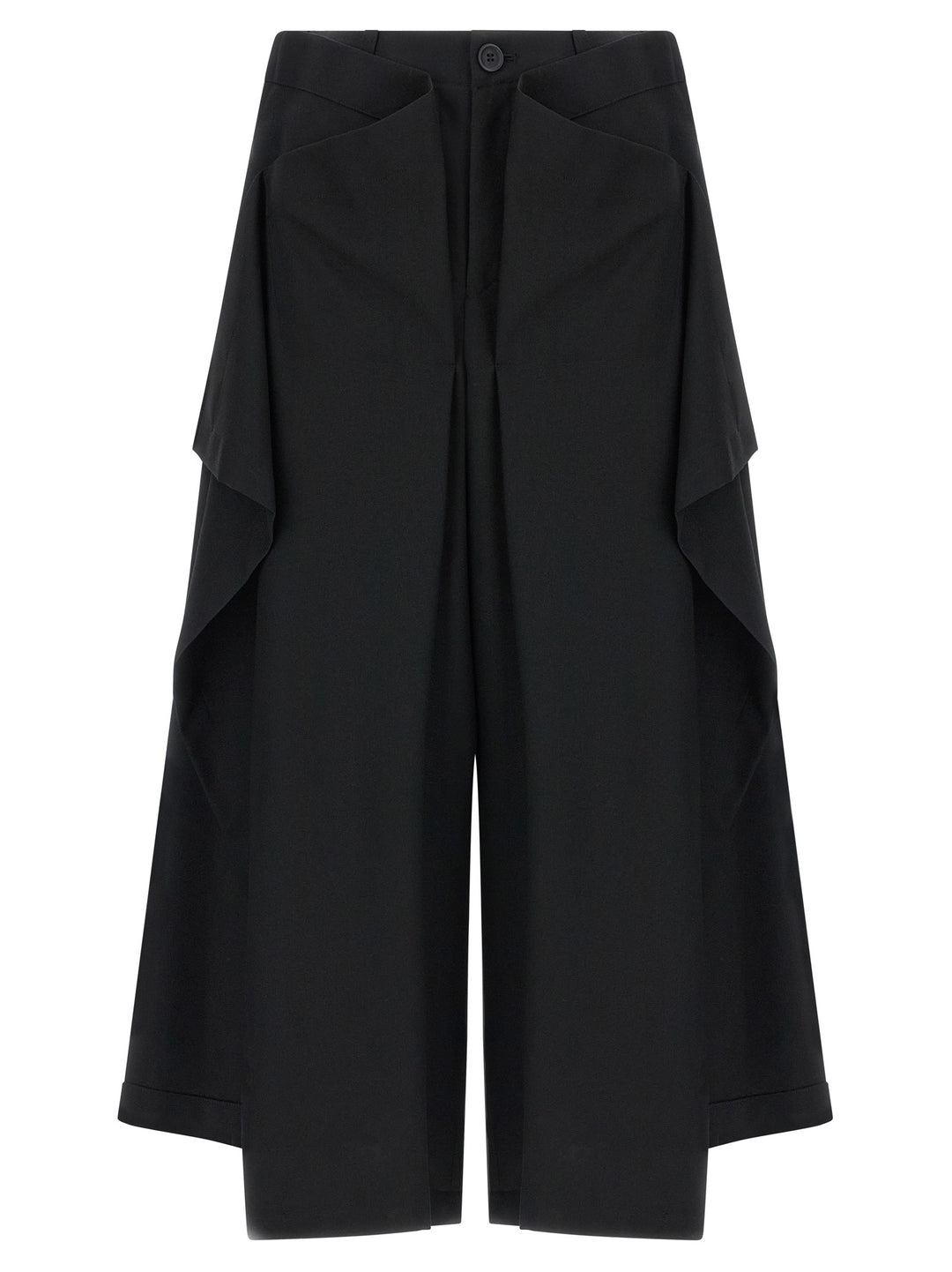 Issey Miyake Black Wool Casual Pants