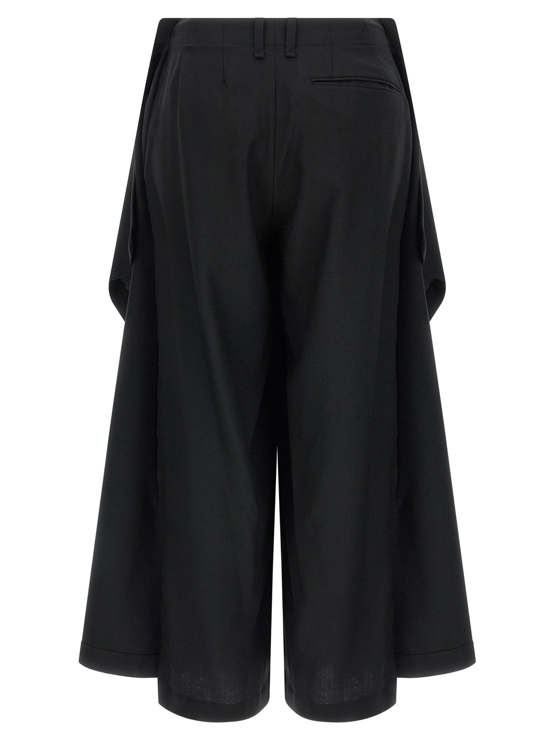 Issey Miyake Black Wool Casual Pants