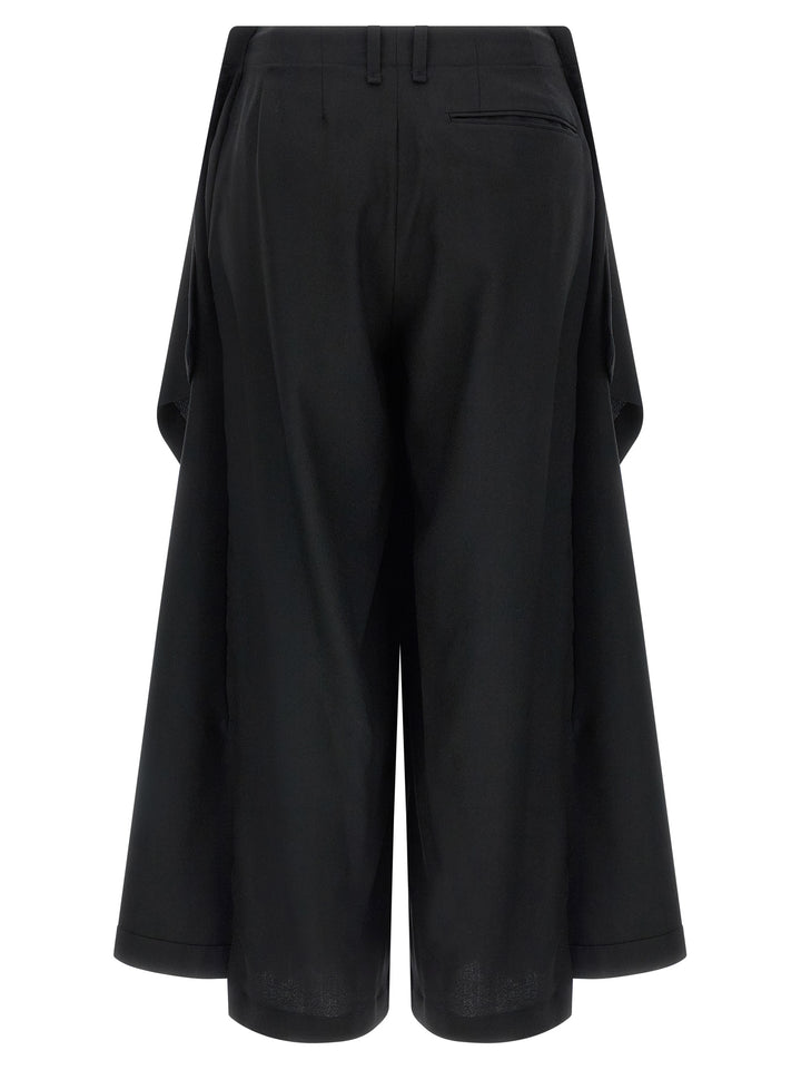 Issey Miyake Black Wool Casual Pants