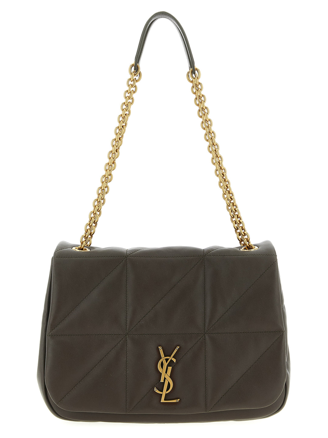 Saint Laurent Bicolor Lamb Leather Shoulder Bag