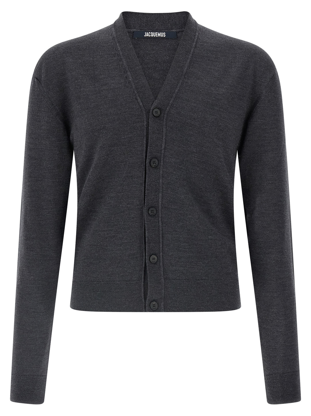 Jacquemus Gray Merino Wool Cardigan