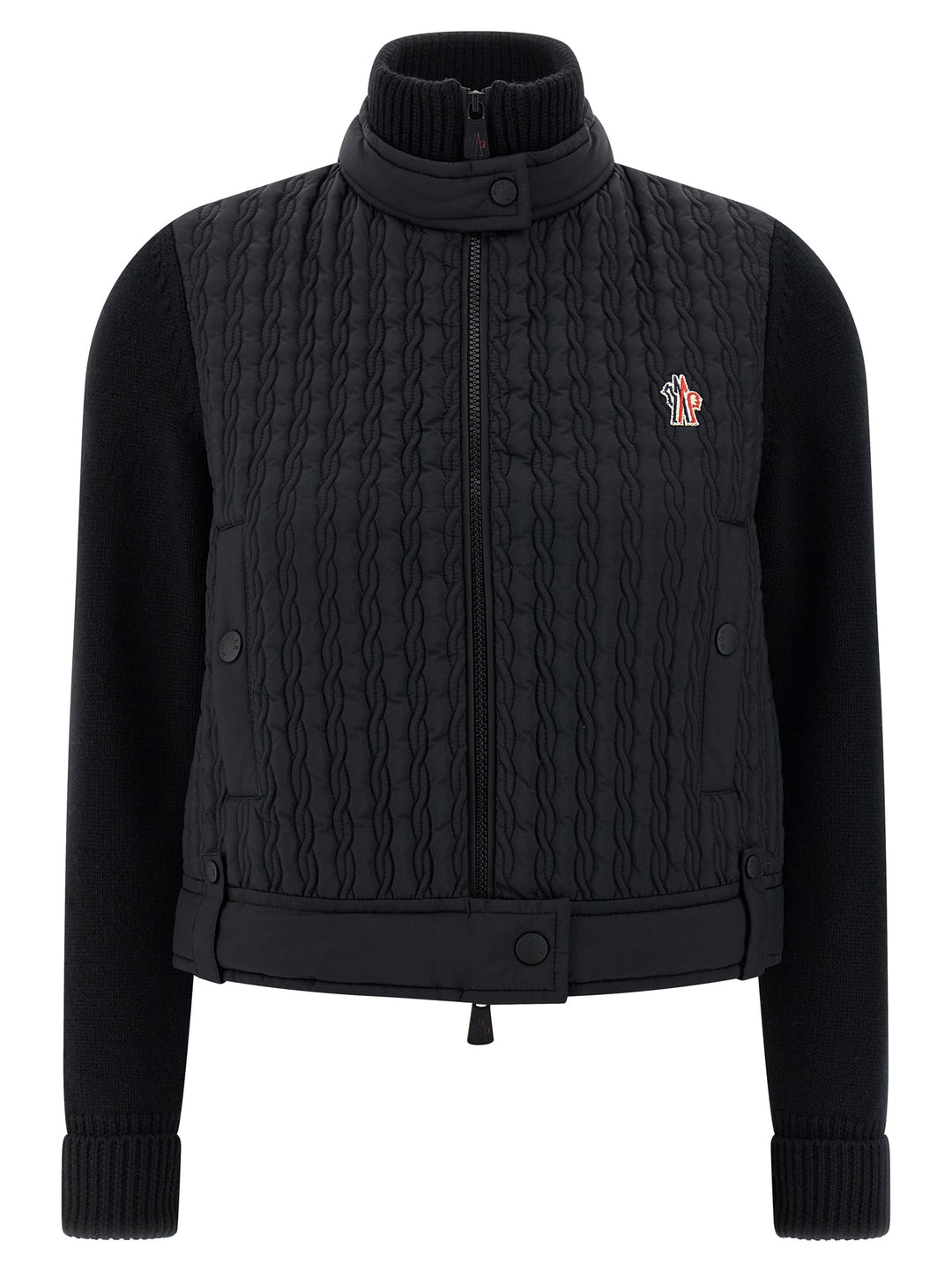 Moncler Grenoble Black Polyamide Cardigan