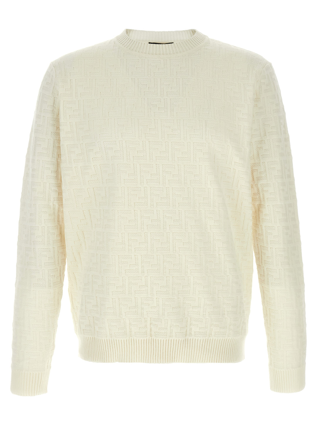 Fendi White Cotton Cardigan