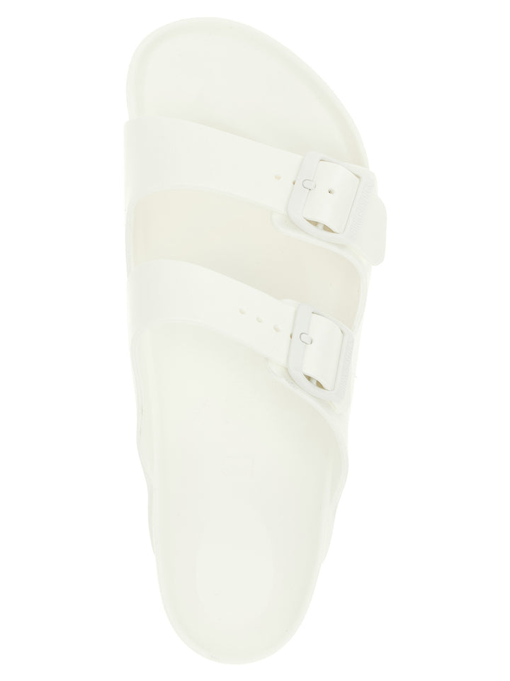 Birkenstock White Synthetic Slides