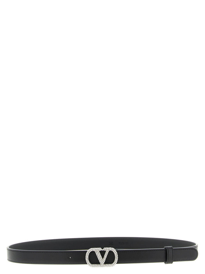 Valentino Garavani Black Calfskin Regular Belt