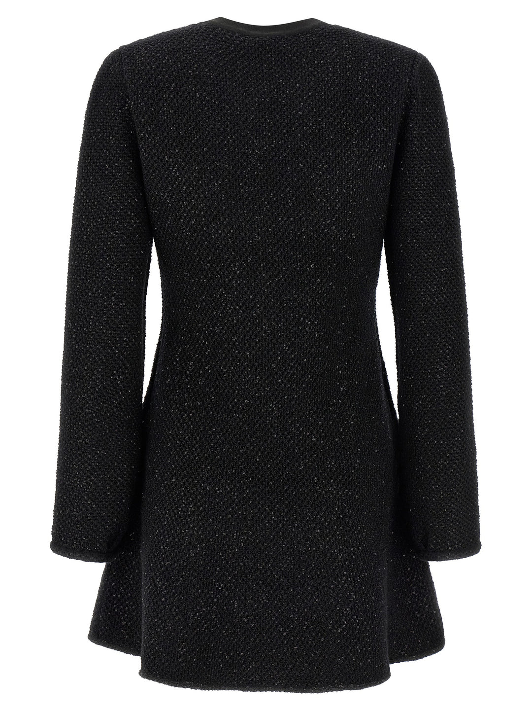 Self-Portrait Black Cotton Short Dress