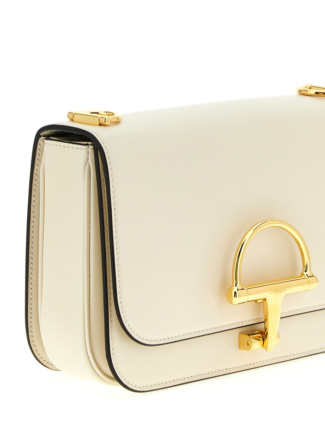 Gucci White Calfskin Shoulder Bag