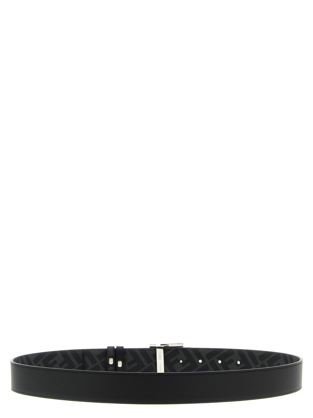 Fendi Black Calfskin Regular Belt