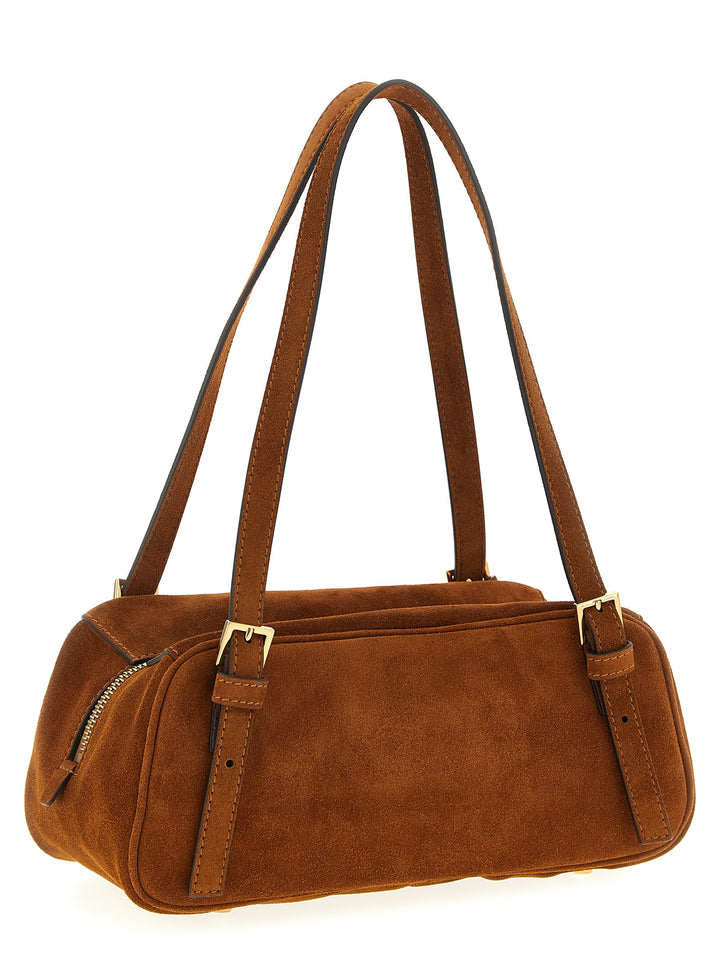 Versace Brown Calfskin Shoulder Bag
