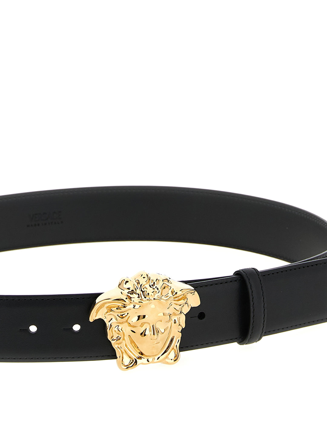 Versace Black Calfskin Regular Belt