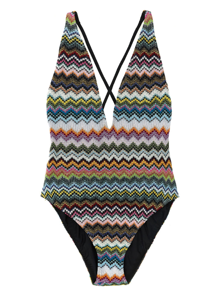 Missoni Multicolor Viscose One-Piece Swimsuit