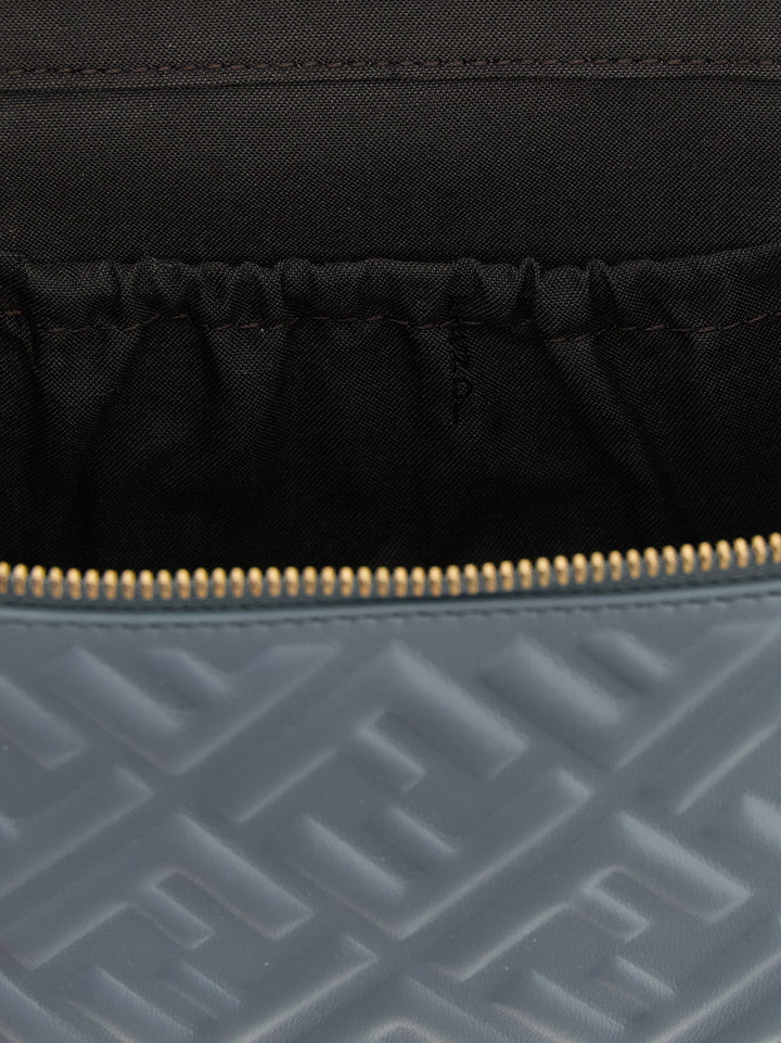 Fendi Blue Lamb Leather Handbag