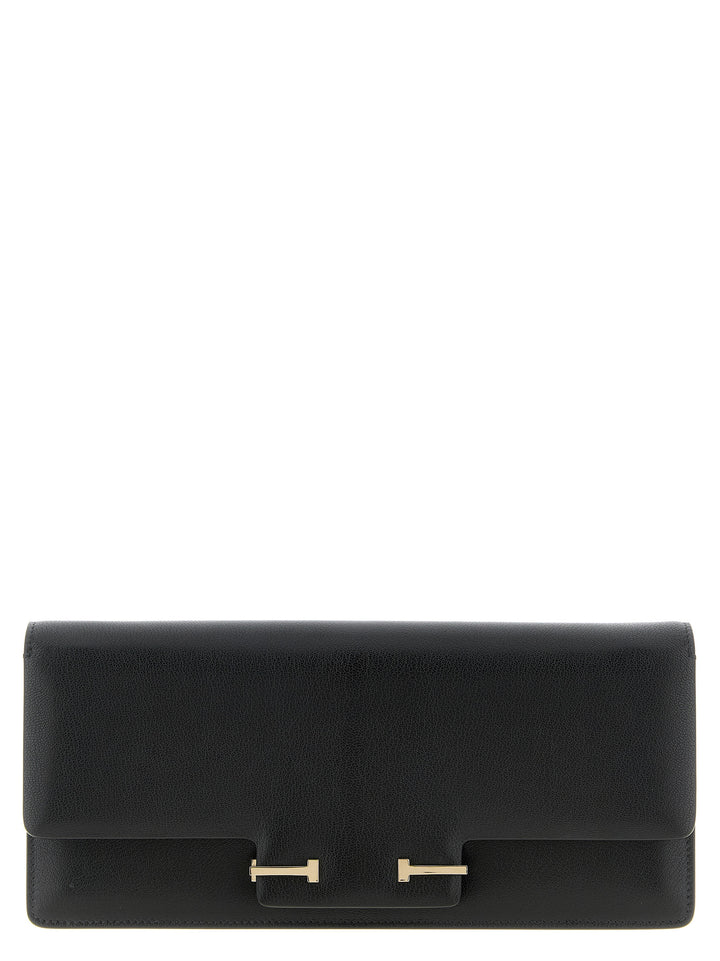 Tom Ford Black Goatskin Shoulder Bag
