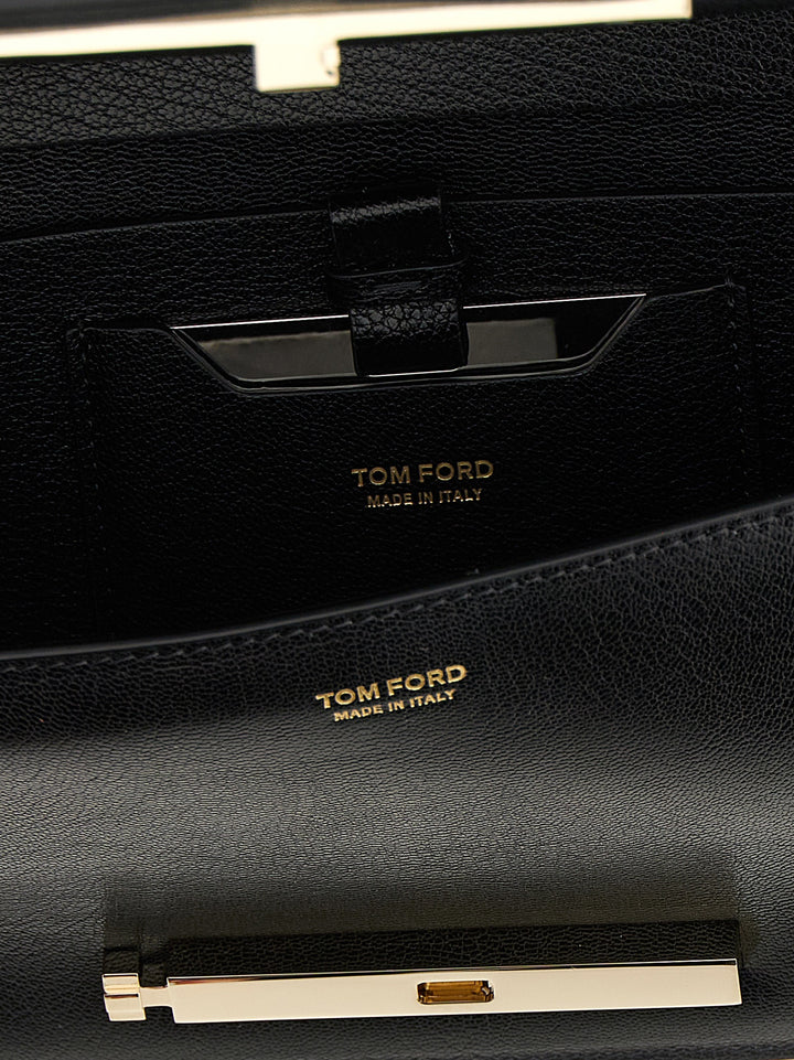 Tom Ford Black Goatskin Shoulder Bag