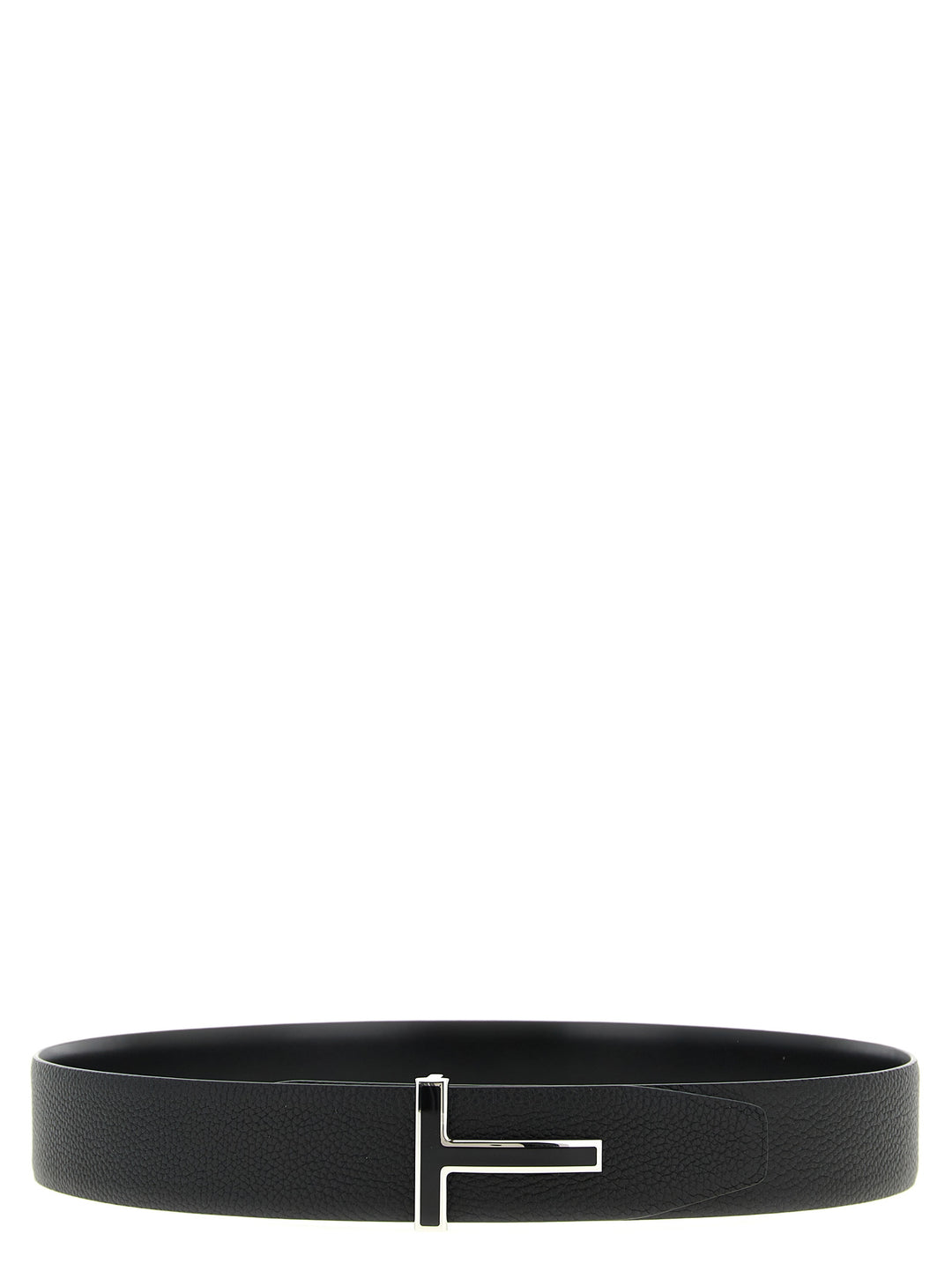 Tom Ford Black Calfskin Regular Belt