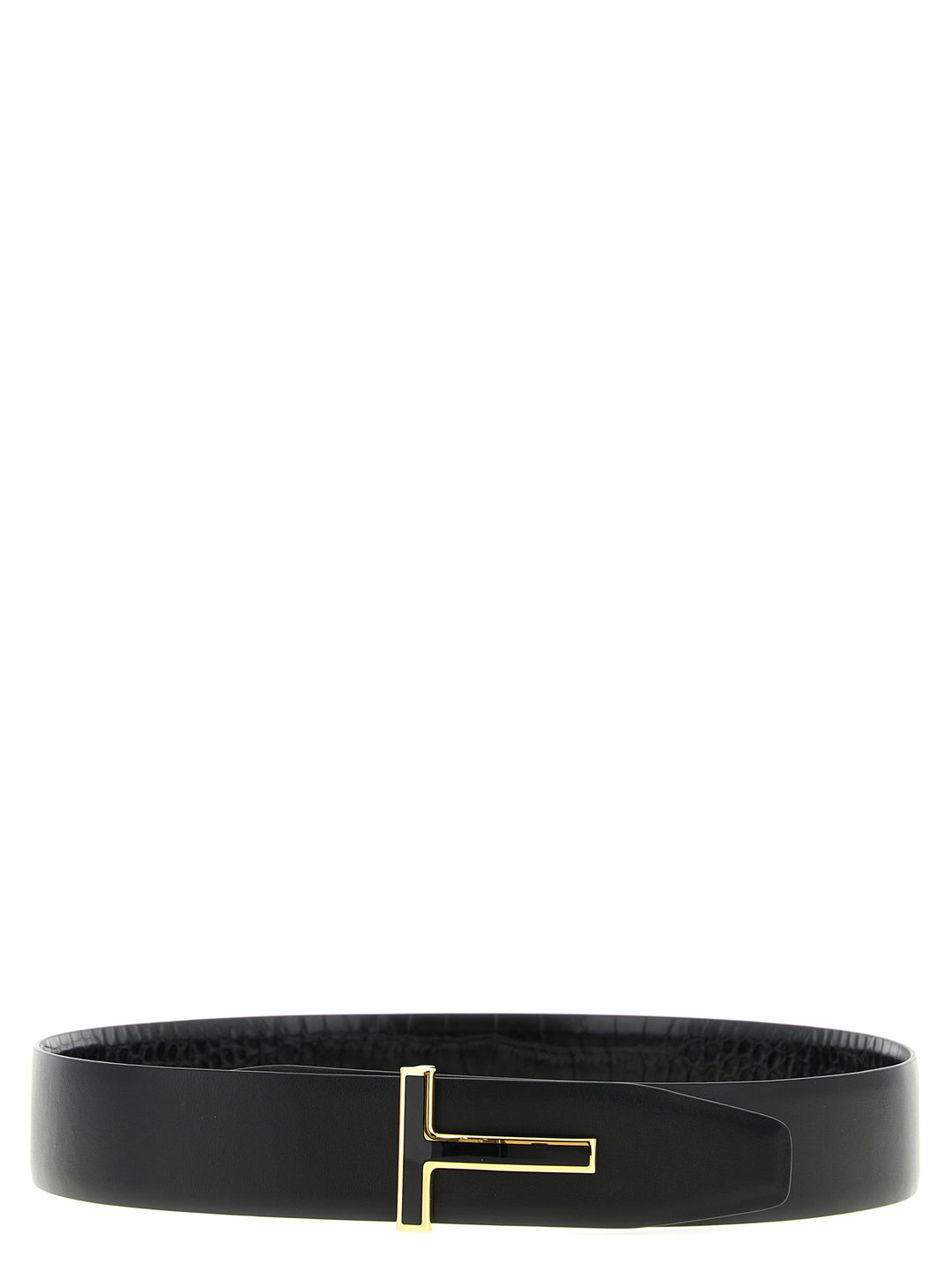 Tom Ford Black Calfskin Regular Belt