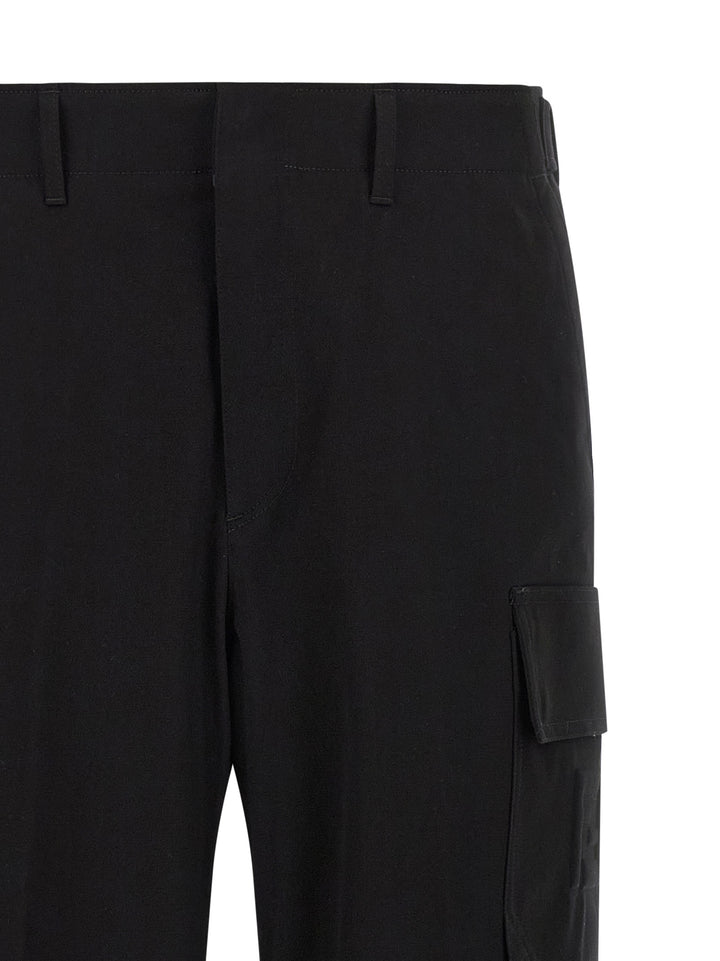 Fendi Black Cotton Cargo Pants