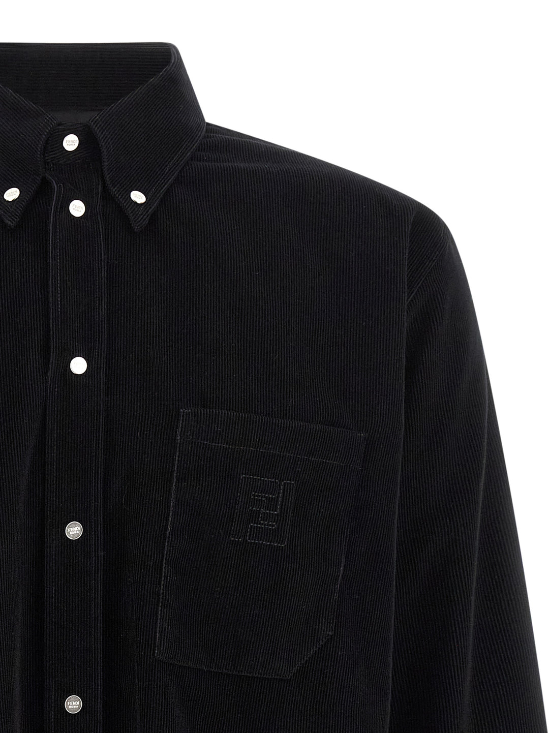 Fendi Black Cotton Blouse