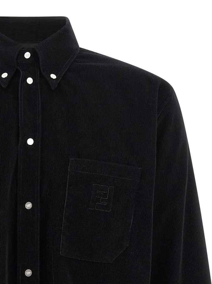 Fendi Black Cotton Blouse