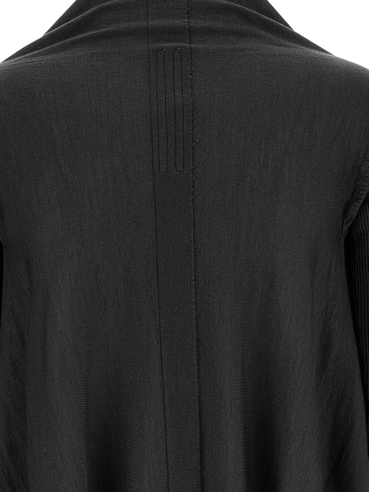 Rick Owens Black Wool Cardigan