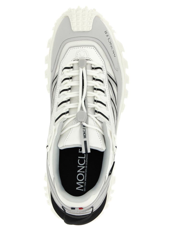 Moncler Gray Polyamide Athletic Sneakers