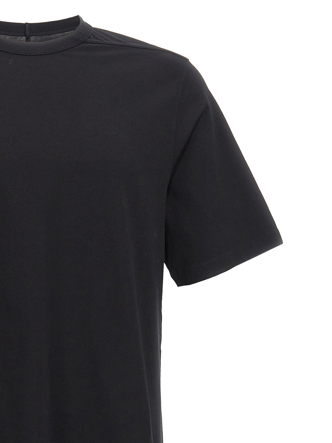 Rick Owens Black Cotton T-Shirt