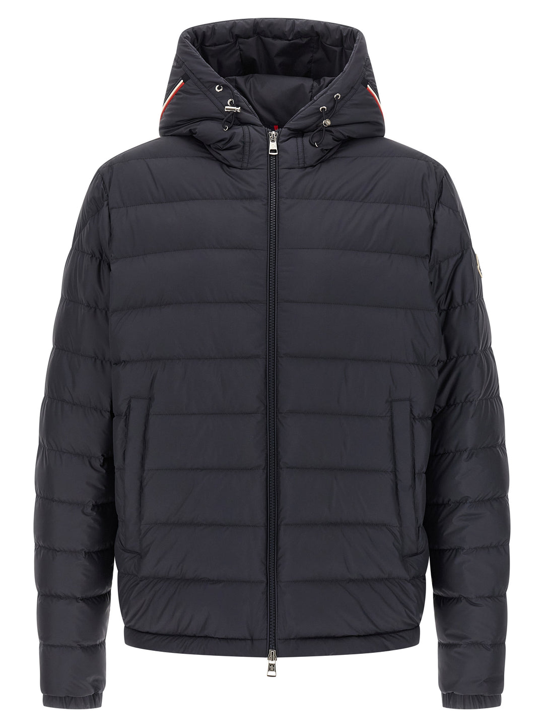Moncler Blue Polyester Full-Length Jacket
