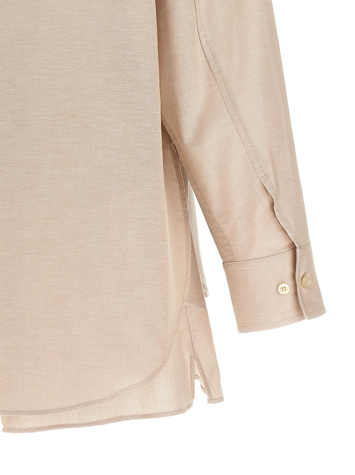 The Andamane Beige Cotton Dress Shirt