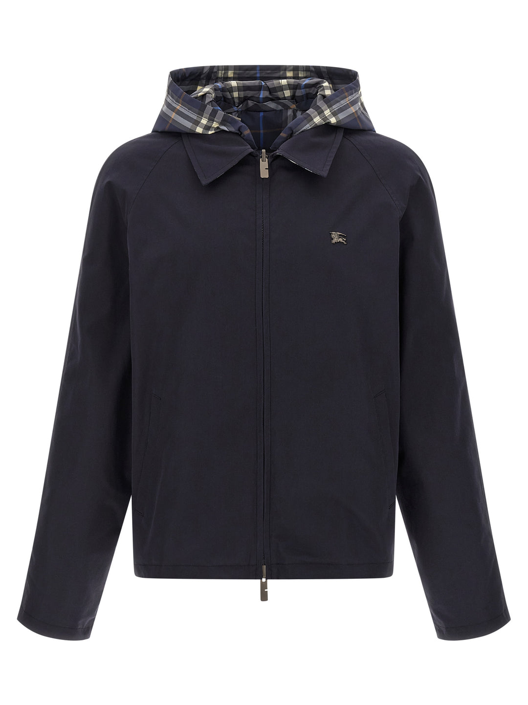 Burberry Blue Cotton Full-Length Jacket