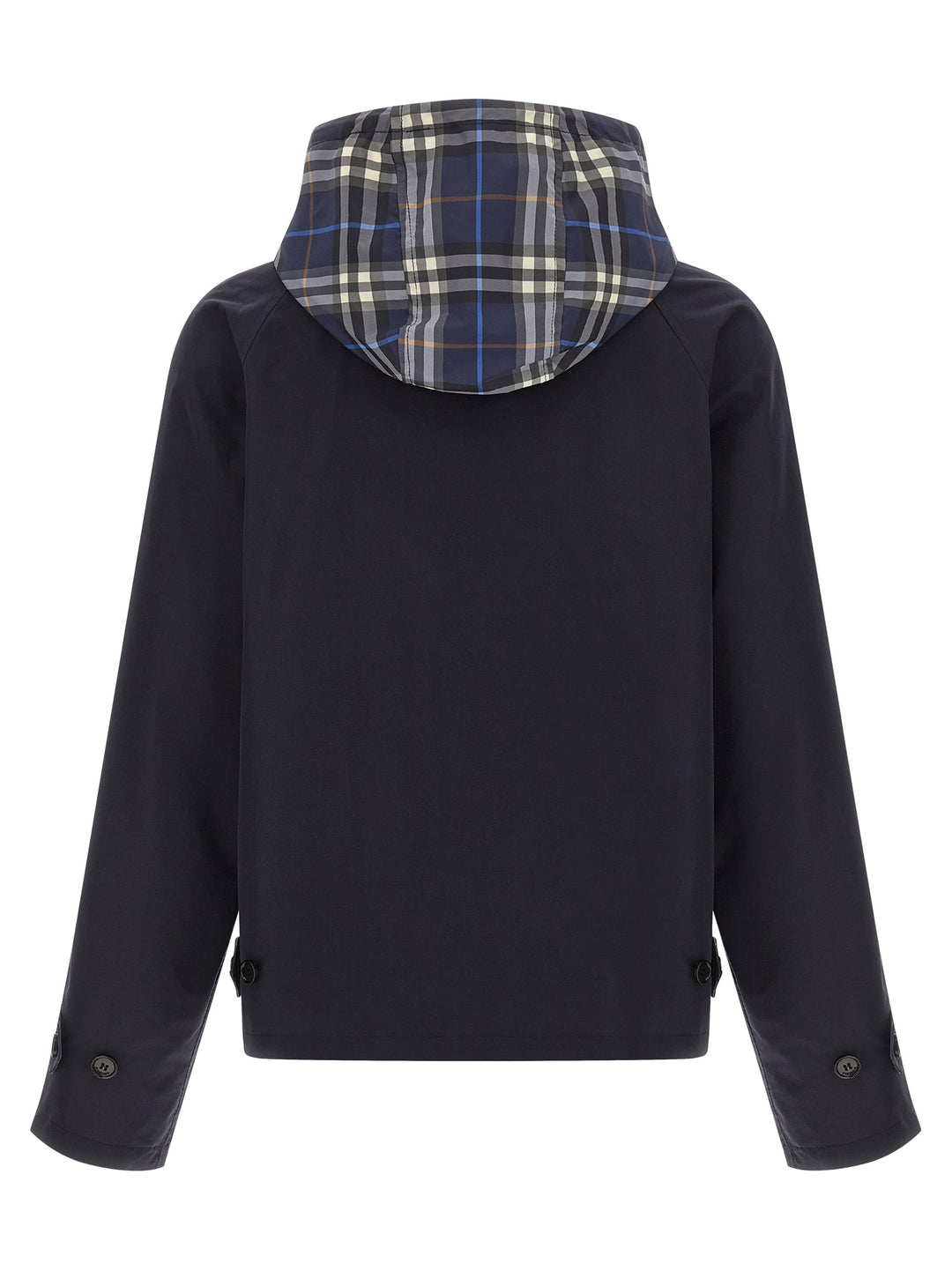 Burberry Blue Cotton Full-Length Jacket