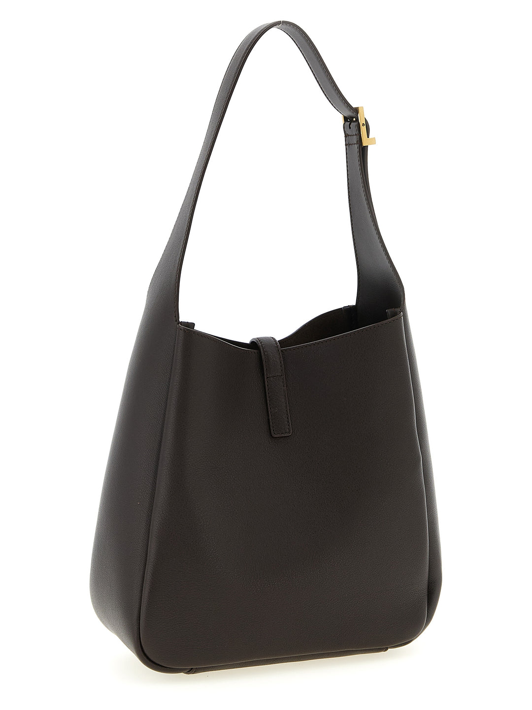 Saint Laurent Brown Calfskin Shoulder Bag