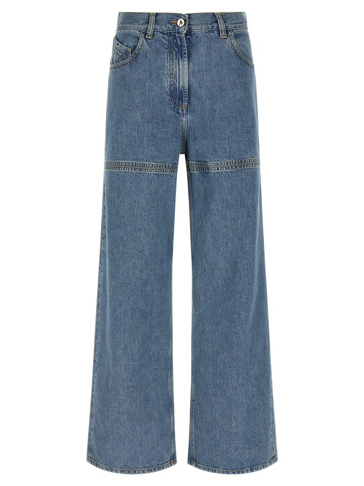 The Attico Blue Cotton Jeans Denim