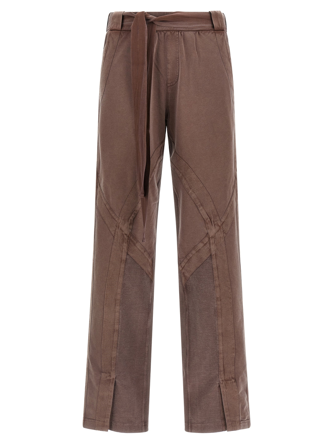 The Attico Brown Cotton Casual Pants