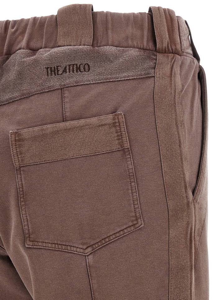 The Attico Brown Cotton Casual Pants