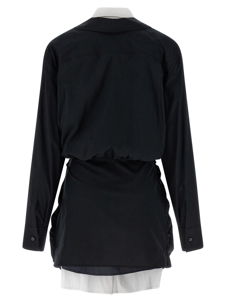 The Attico Bicolor Cotton Short Dress