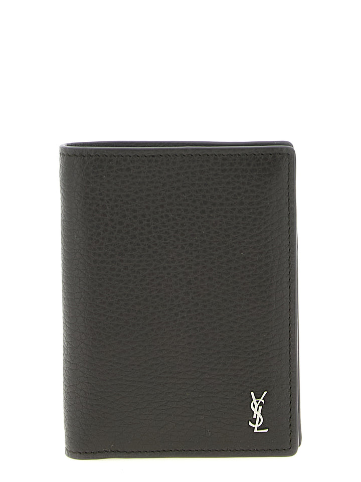 Saint Laurent Brown Calfskin Leather Wallet