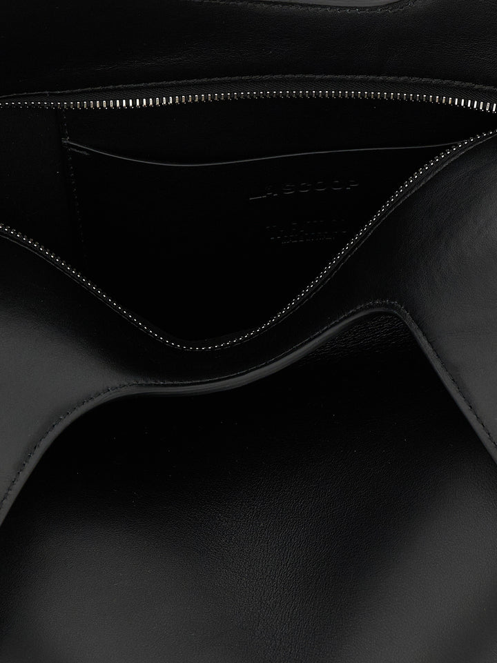 The Attico Black Calfskin Shoulder Bag