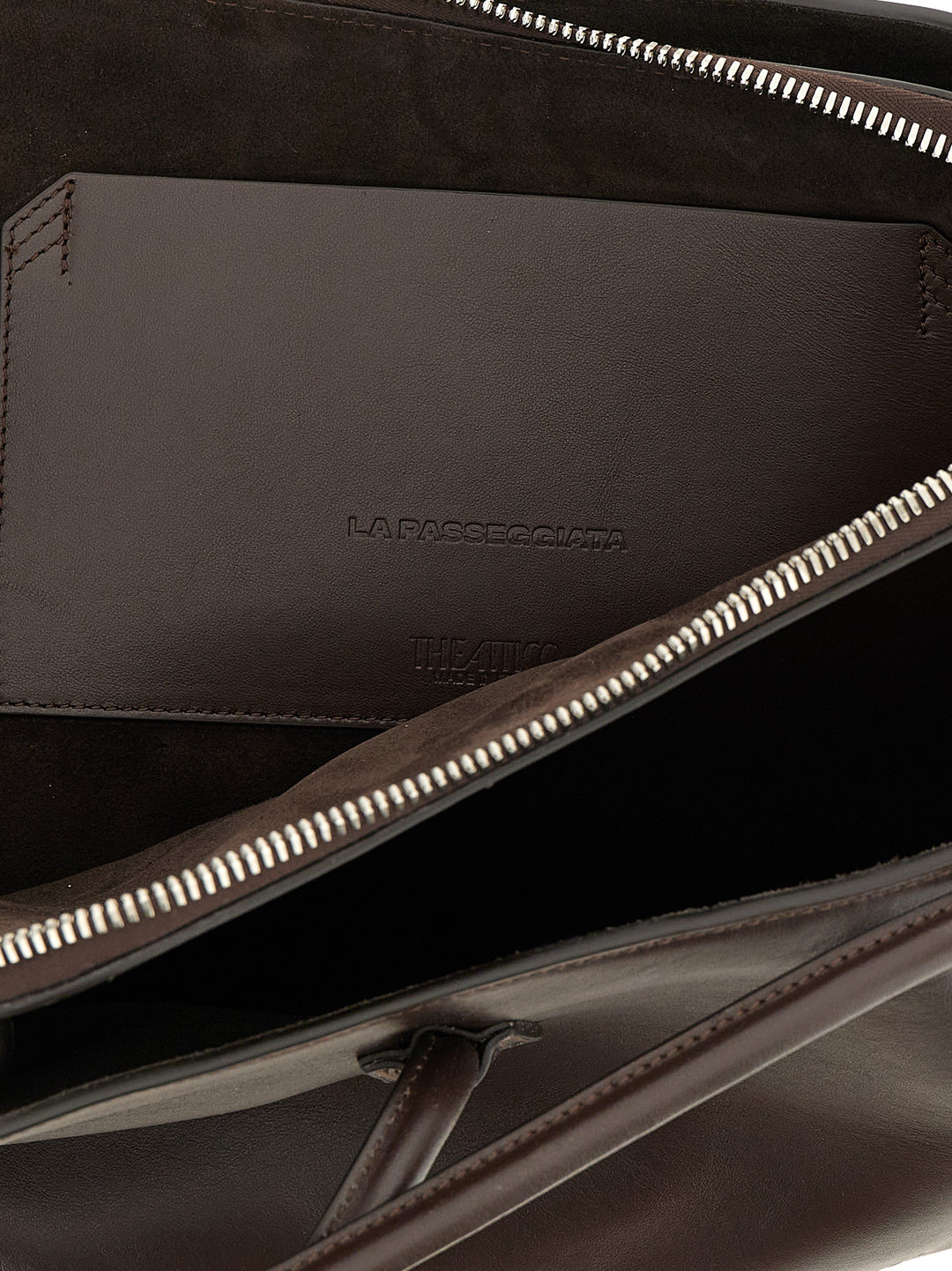 The Attico Brown Calfskin Shoulder Bag