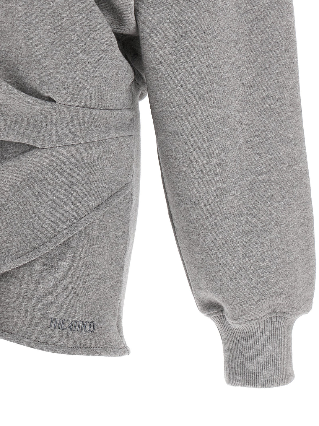 The Attico Gray Cotton Short Dress