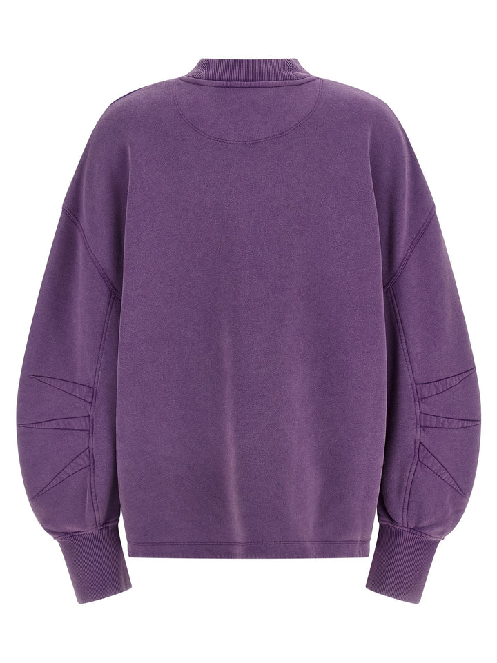 The Attico Purple Cotton Sweatshirt