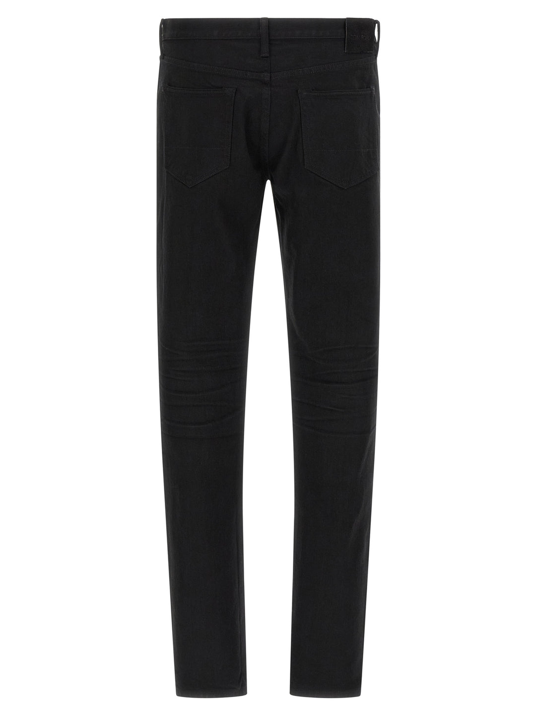 Tom Ford Black Cotton Straight-Leg Jeans