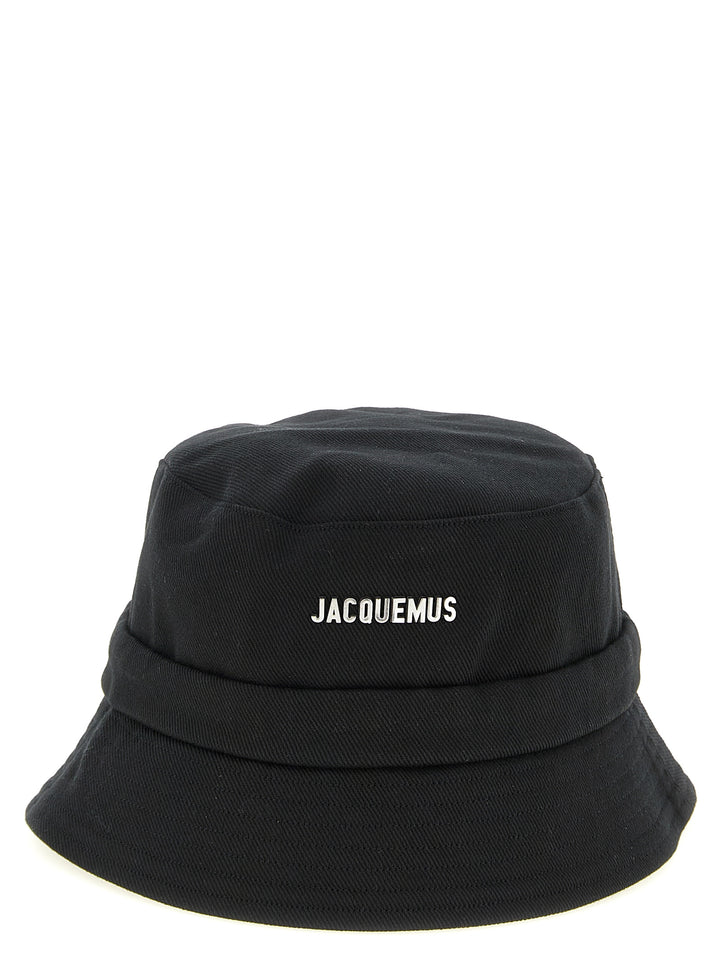 Jacquemus Black Cotton Bucket Hat