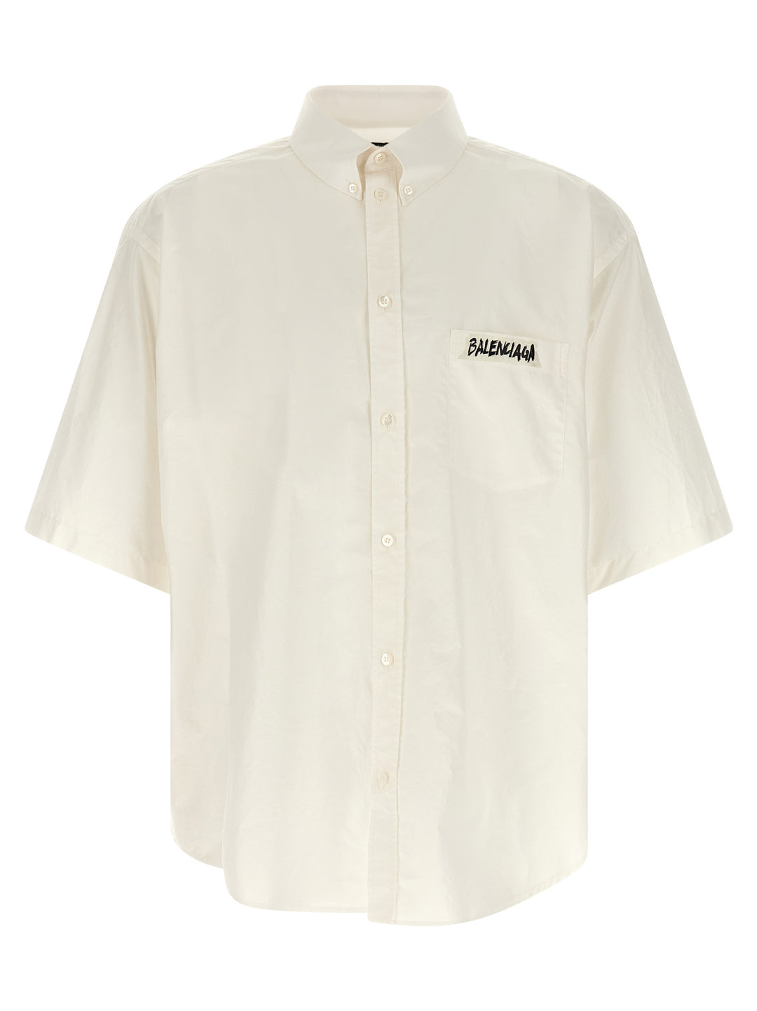 Balenciaga White Cotton Blouse
