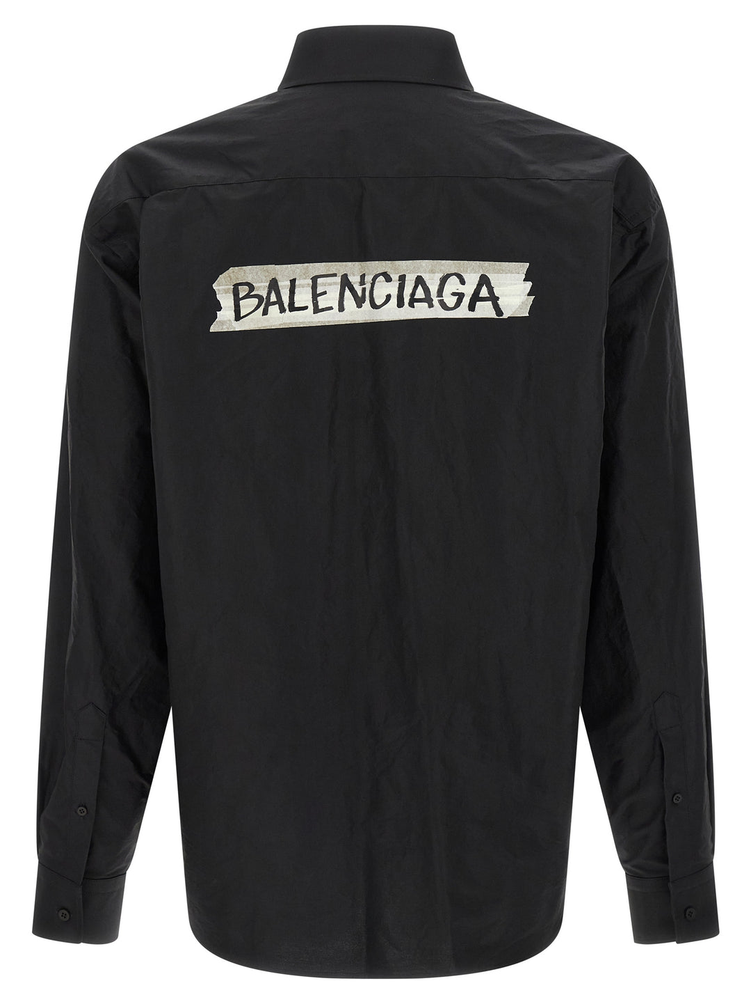 Balenciaga Black Cotton Blouse