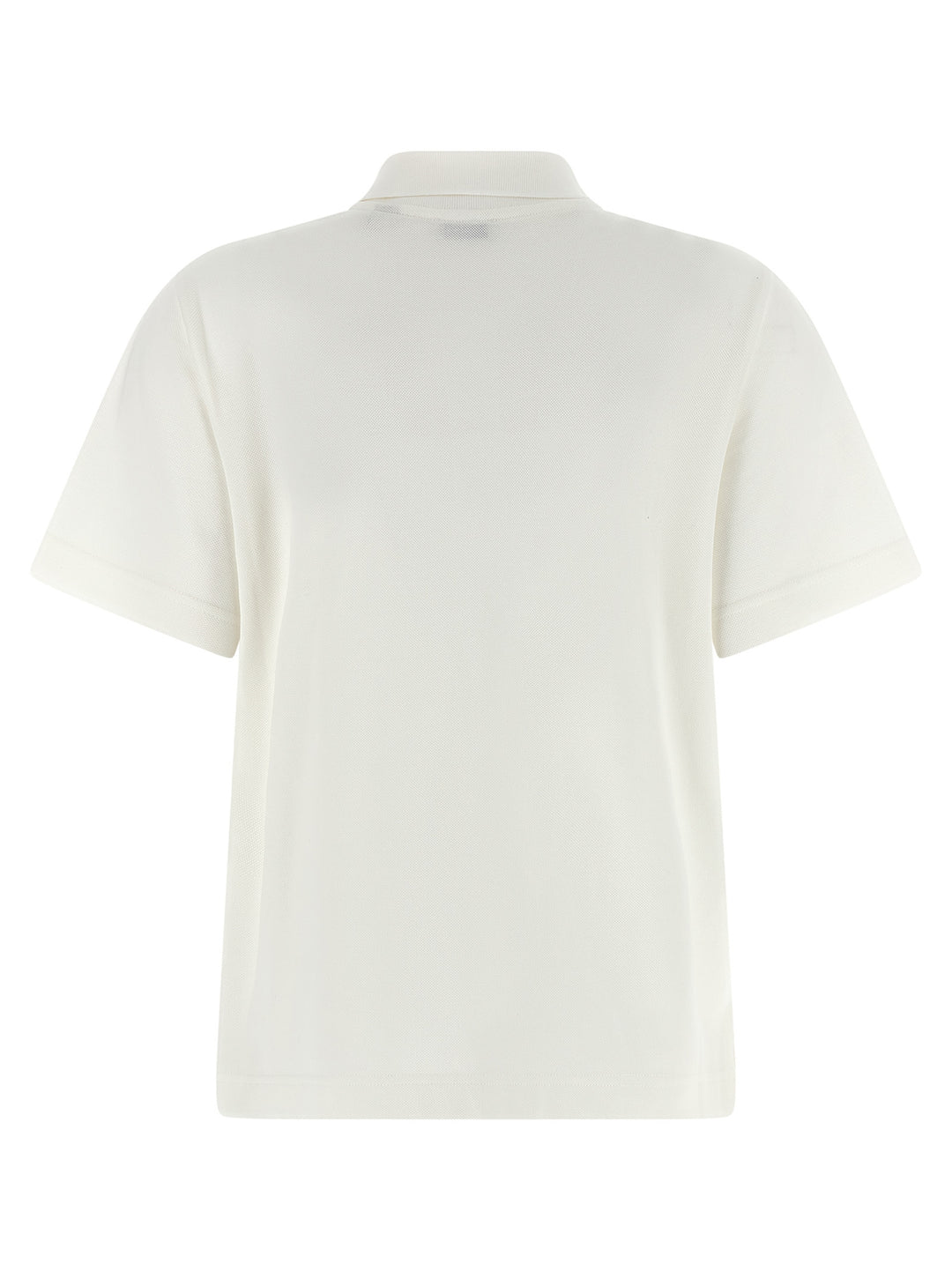 Burberry White Cotton Polo Shirt
