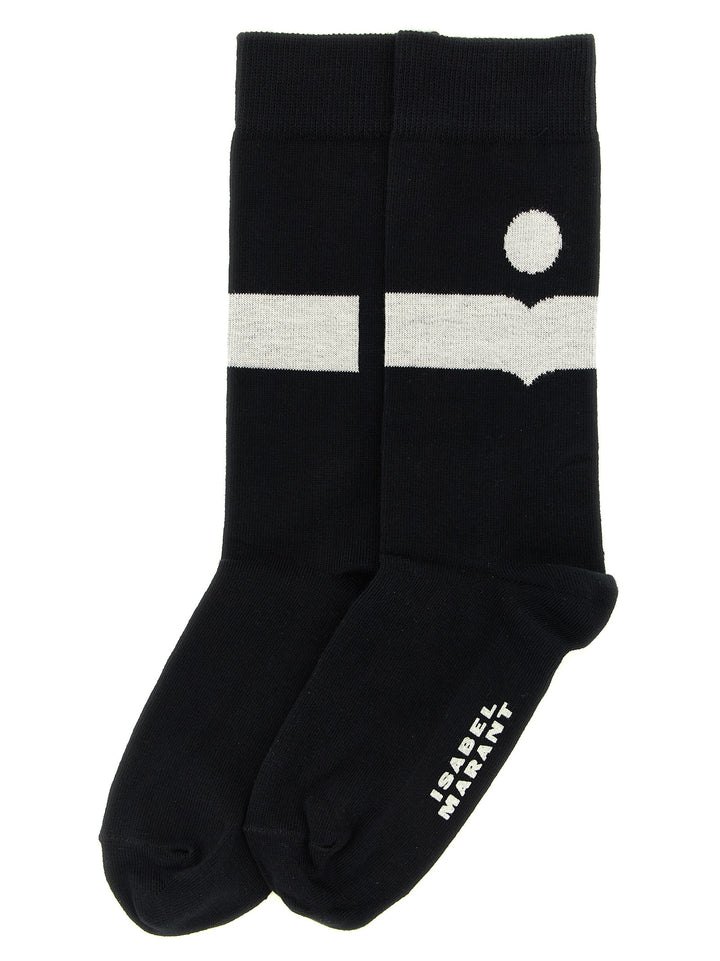 Isabel Marant Black Cotton Socks